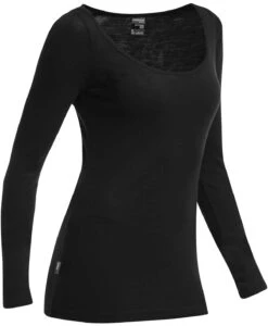 Women's Icebreaker Everyday 175 Merino Wool Long Sleeve Scoop Neck {IC-104472}