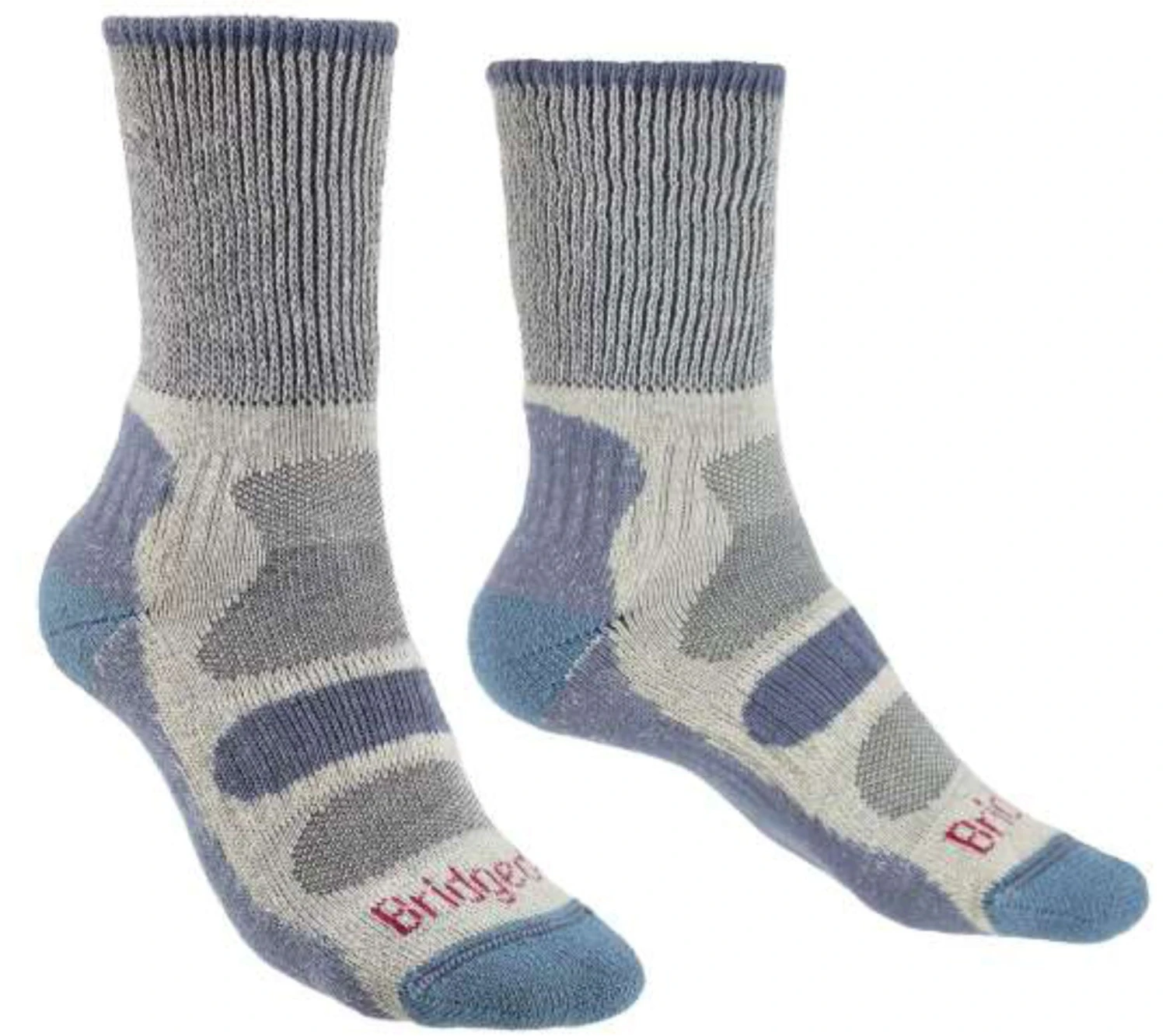 Bridgedale Women's Coolmax Comfort Lightweight Cotton Crew Hiking Socks {BR-710616} - Image 2
