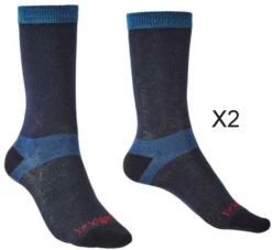 Bridgedale Women's Ultra-Lightweight Coolmax Performance Liner Socks TWIN PACK {BR-710605}