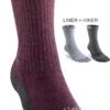 Women's Injinji Merino Wool Liner+Hiker Socks (INJ-333379)