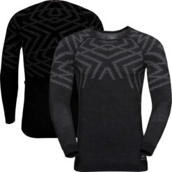 ODLO Men's Natural+ Kinship Extra Warm Merino Long Sleeve Crew Base Layer
