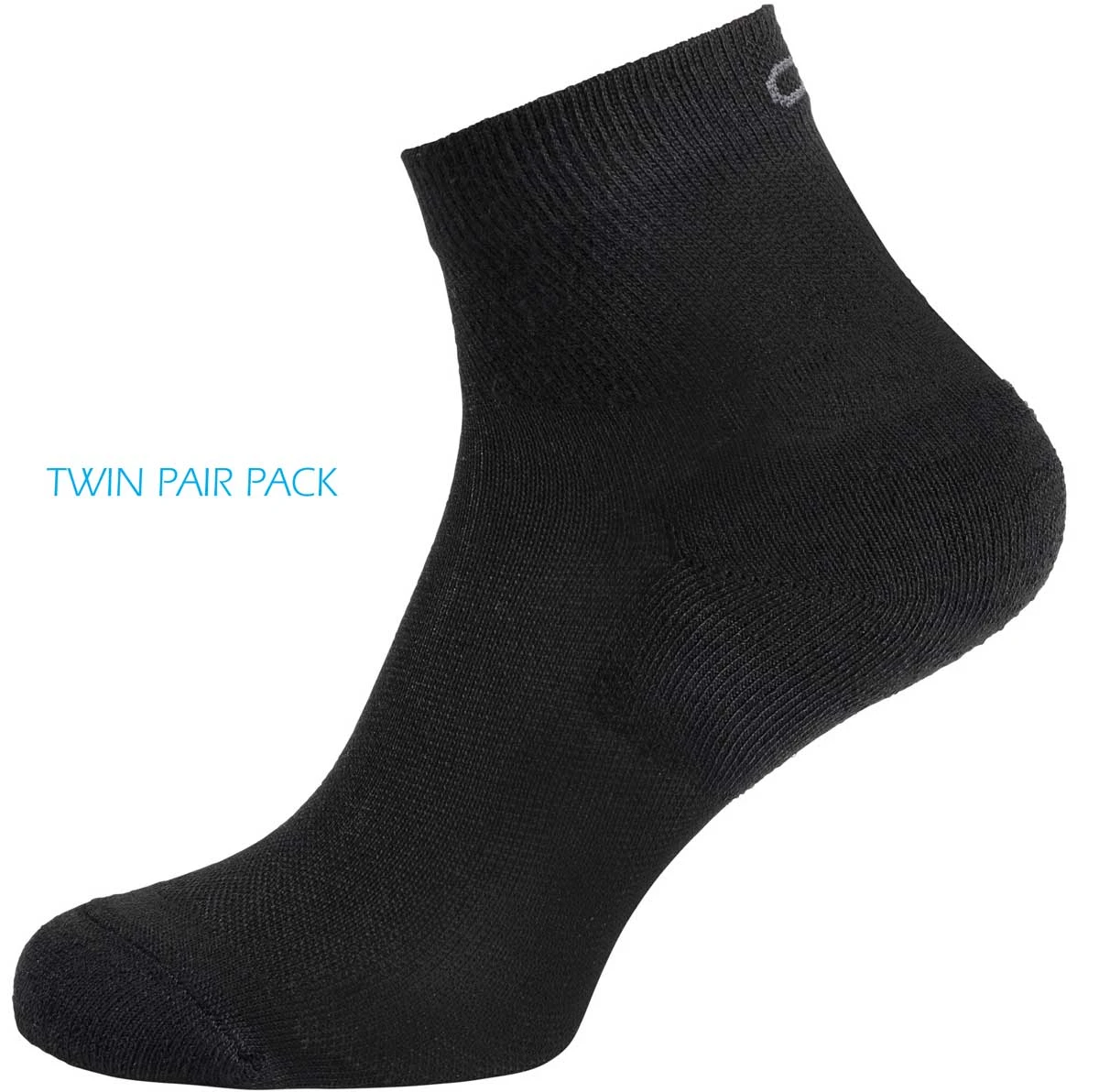 ODLO Mini-Crew Active Sports Socks Twin Pair Pack {O-763830} - Image 2