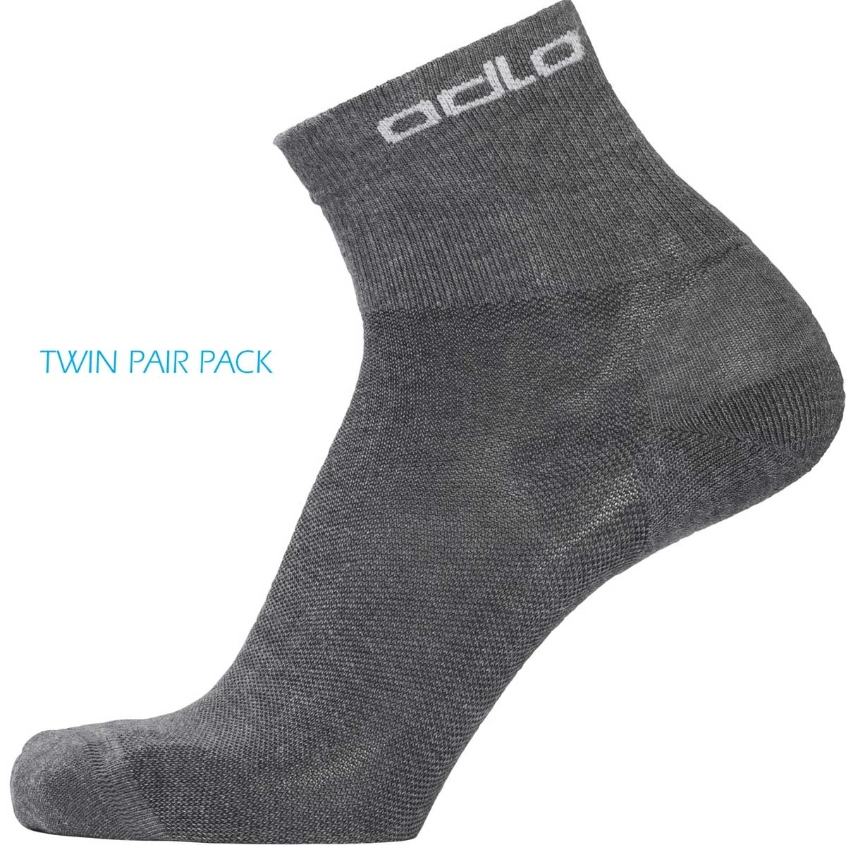 ODLO Mini-Crew Active Sports Socks Twin Pair Pack {O-763830} - Image 3