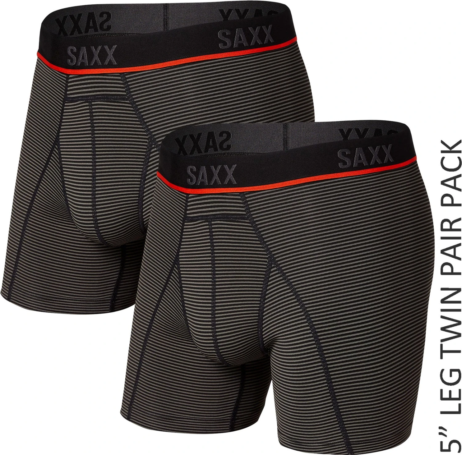SAXX Men's Kinetic 5" Boxers TWIN PACK {SXBB32-TWIN} - Image 2