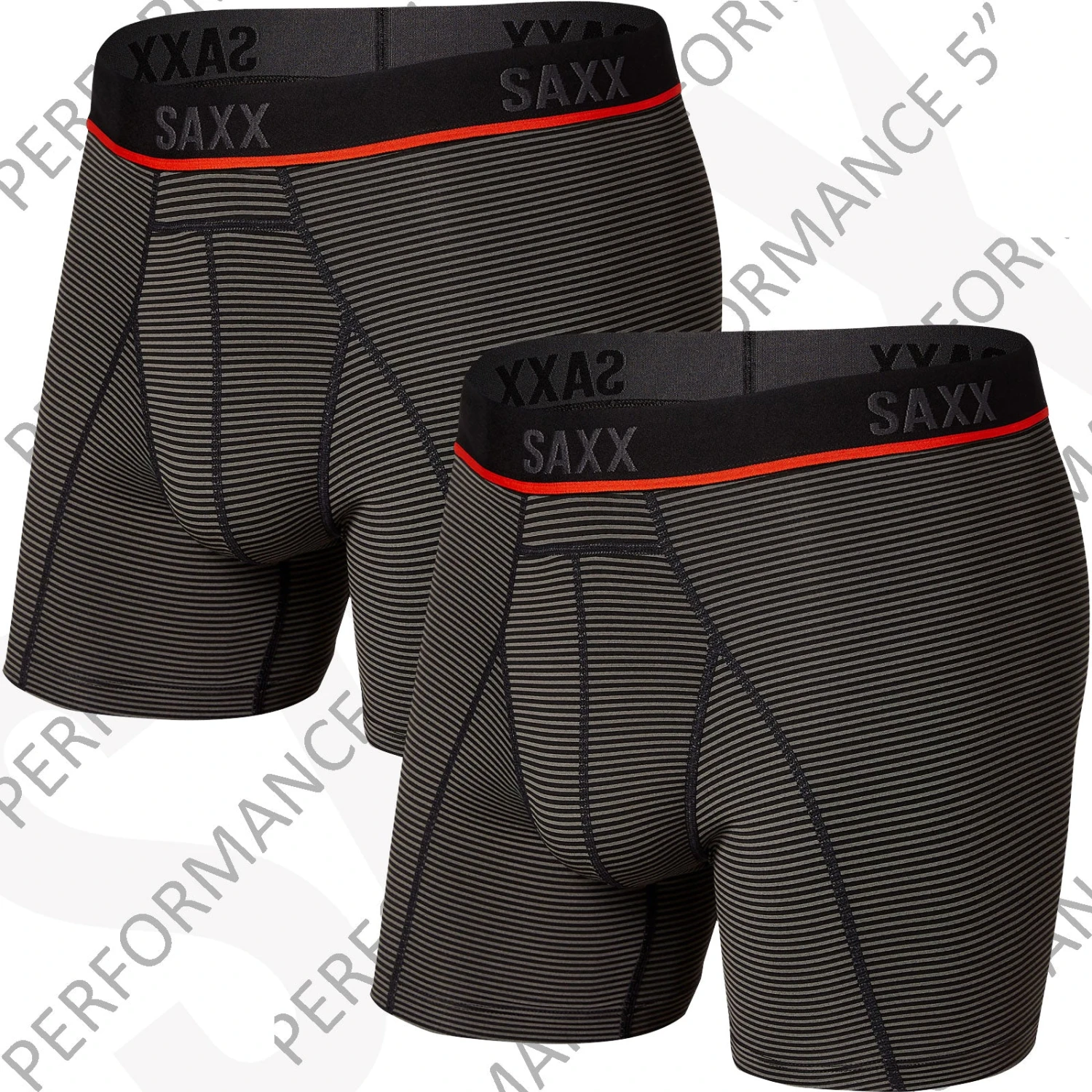 SAXX Men's Kinetic 5" Boxers TWIN PACK {SXBB32-TWIN}